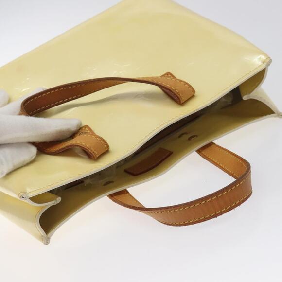 LOUIS VUITTON Monogram Vernis Reade PM Hand Bag Perle M91336 - Picture 6 of 12